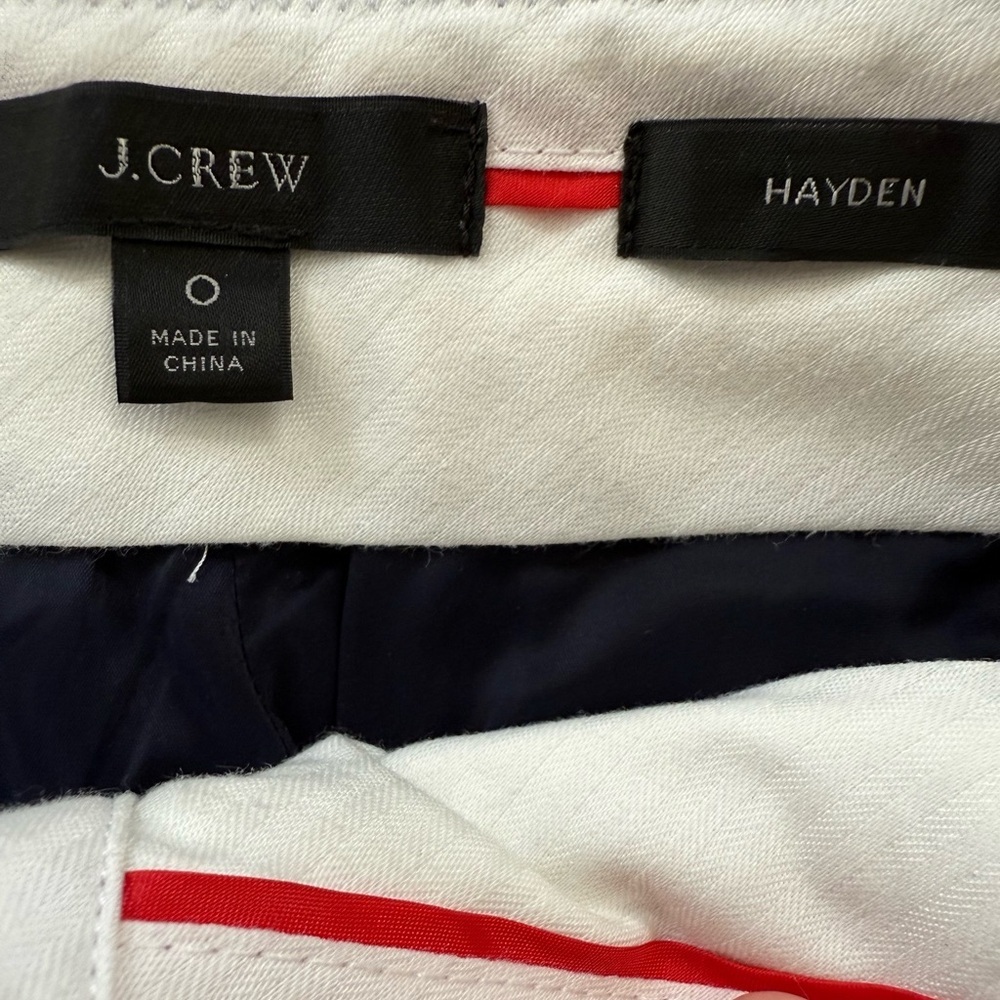 J Crew Hayden Navy Crop Pants size 0 - Picture 7 of 11